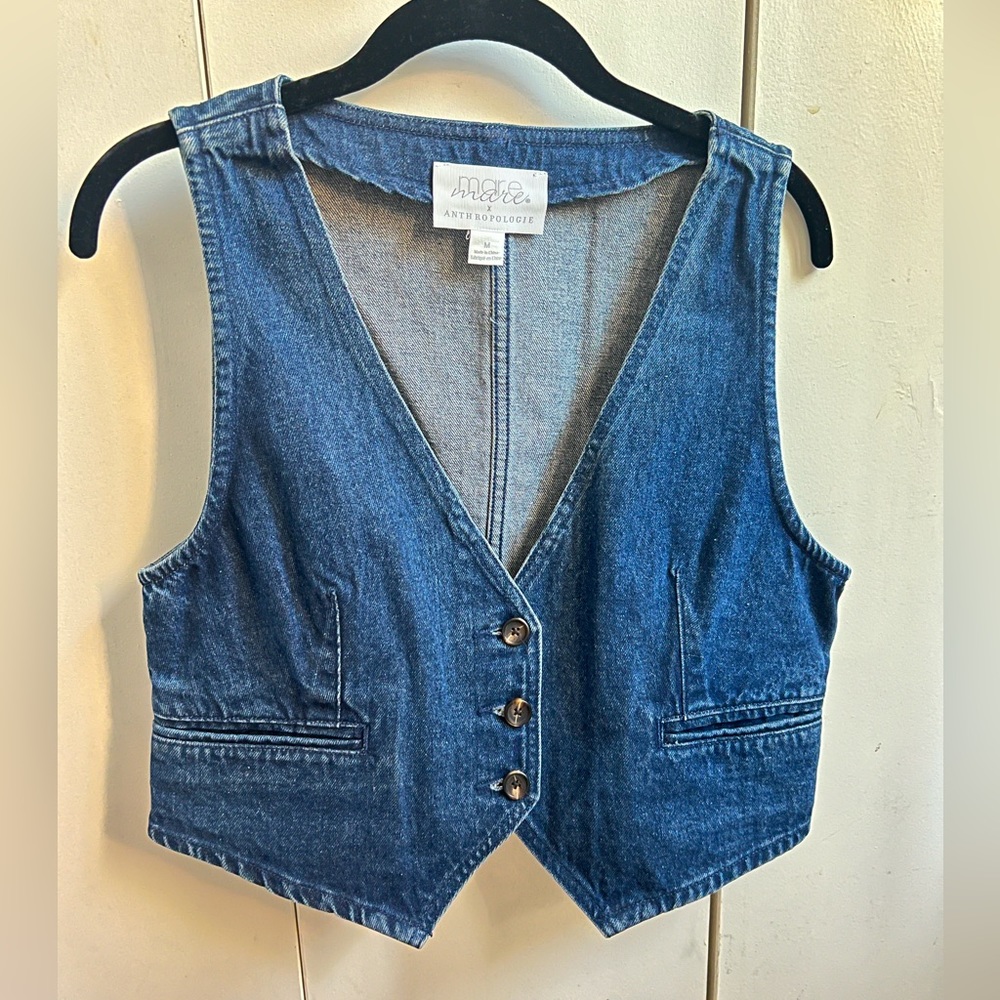 Anthropologie Denim Vest